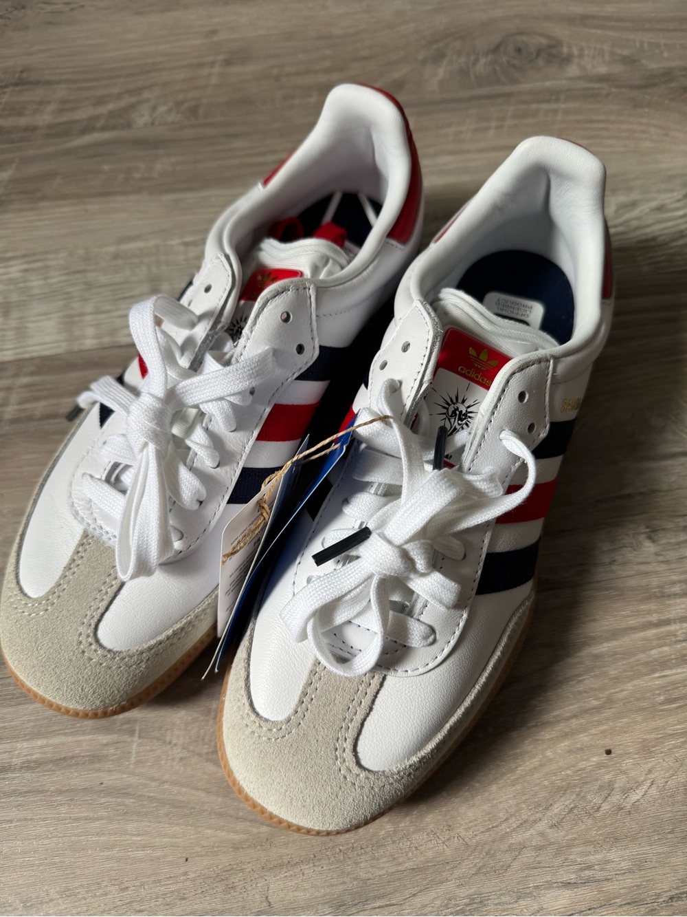Adidas World Cup White Red Navy Sambas